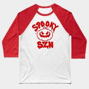 Spooky SZN - Red Baseball T-Shirt